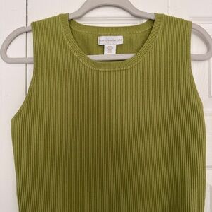 House of Harlow 1960 Sage Ribbed Tank Top xl